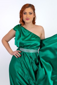 rochie cleopatra lunga verde 